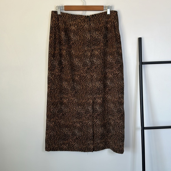 Vintage JM Collection cheetah print Midi Skirt - Picture 6 of 6